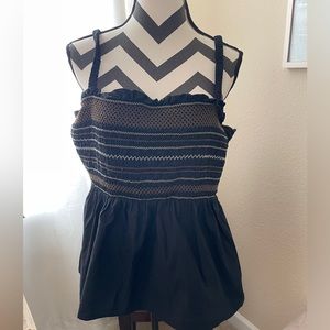 Black and brown tank